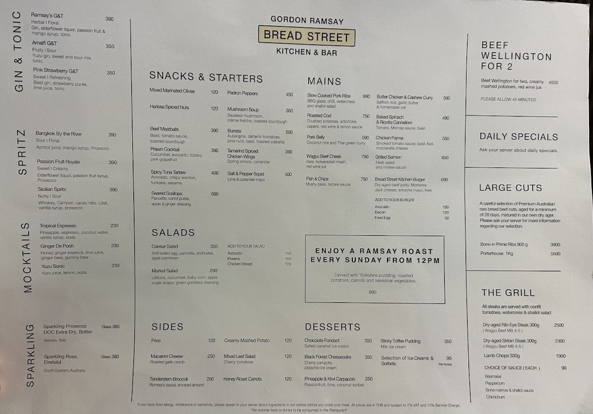 Bread Street Kitchen & Bar - The Emsphere Menu - Image 2