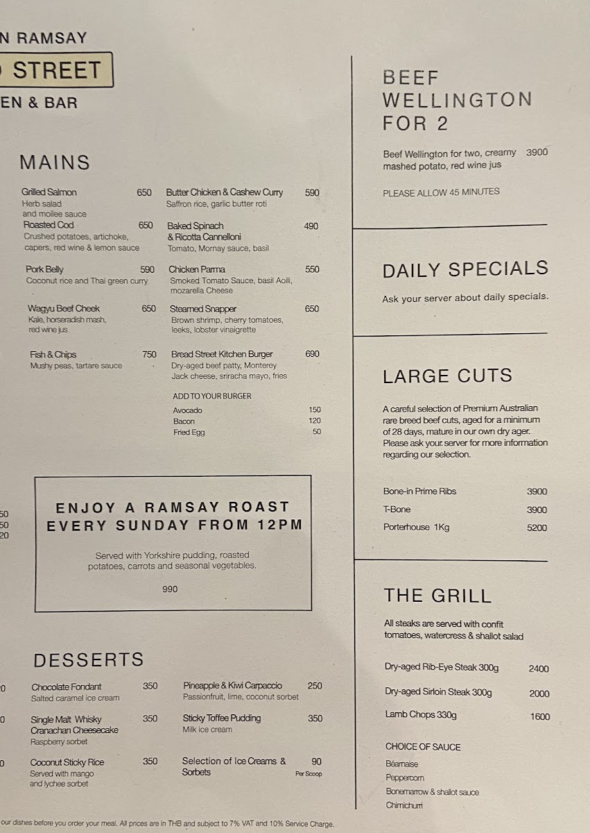 Bread Street Kitchen & Bar - The Emsphere Menu - Image 5